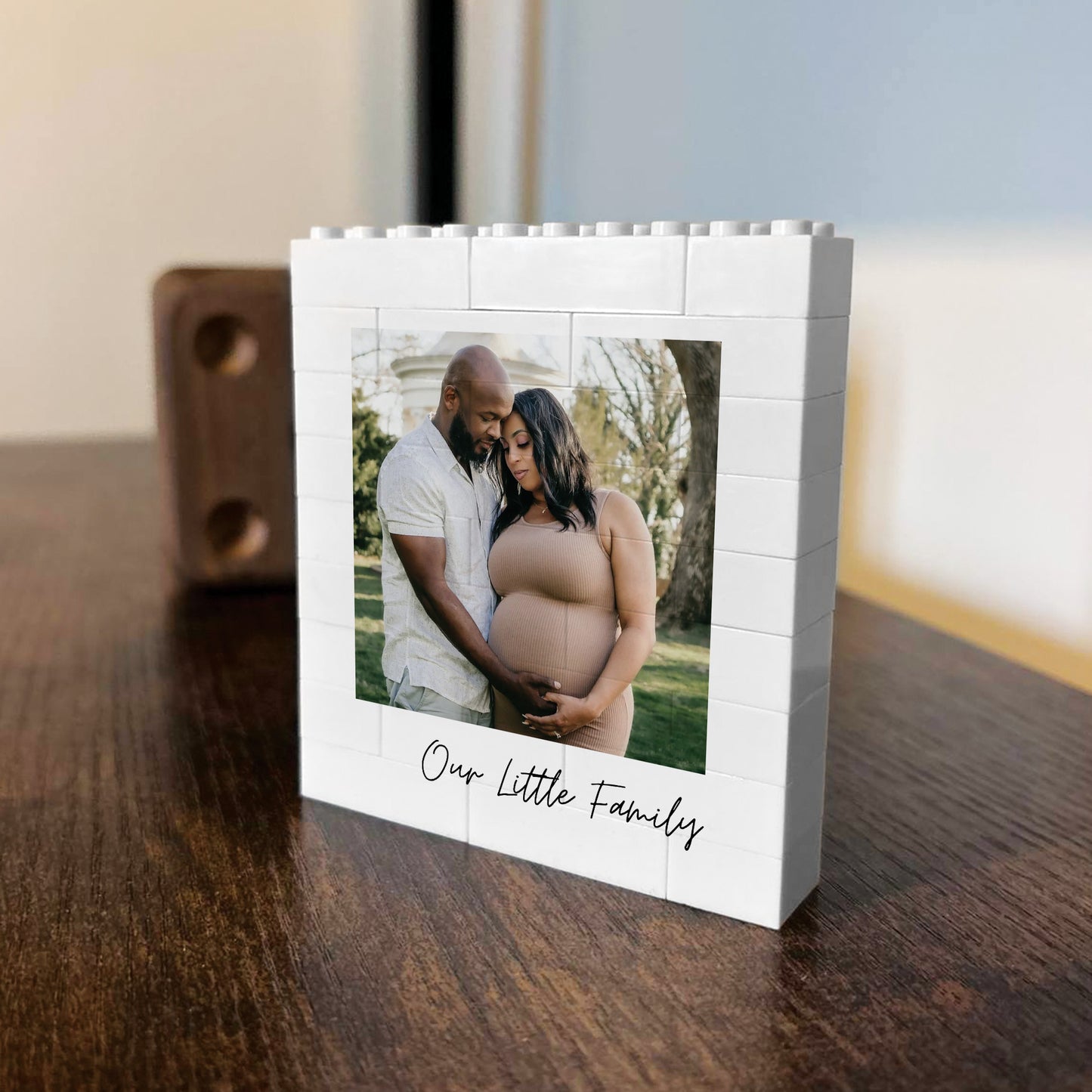 Personalised Family Gift Photo Blocks Birthday Gift For Mum Dad