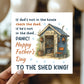 Funny Humour Fathers Day Card For Dad From Daughter Son Kids