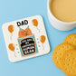 Funny Gift For Dad MY FAVOURITE HUMAN BEAN Coaster Gift For Dad