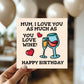 Mum Birthday Card Funny, Birthday Card Mum, Mum Birthday Card