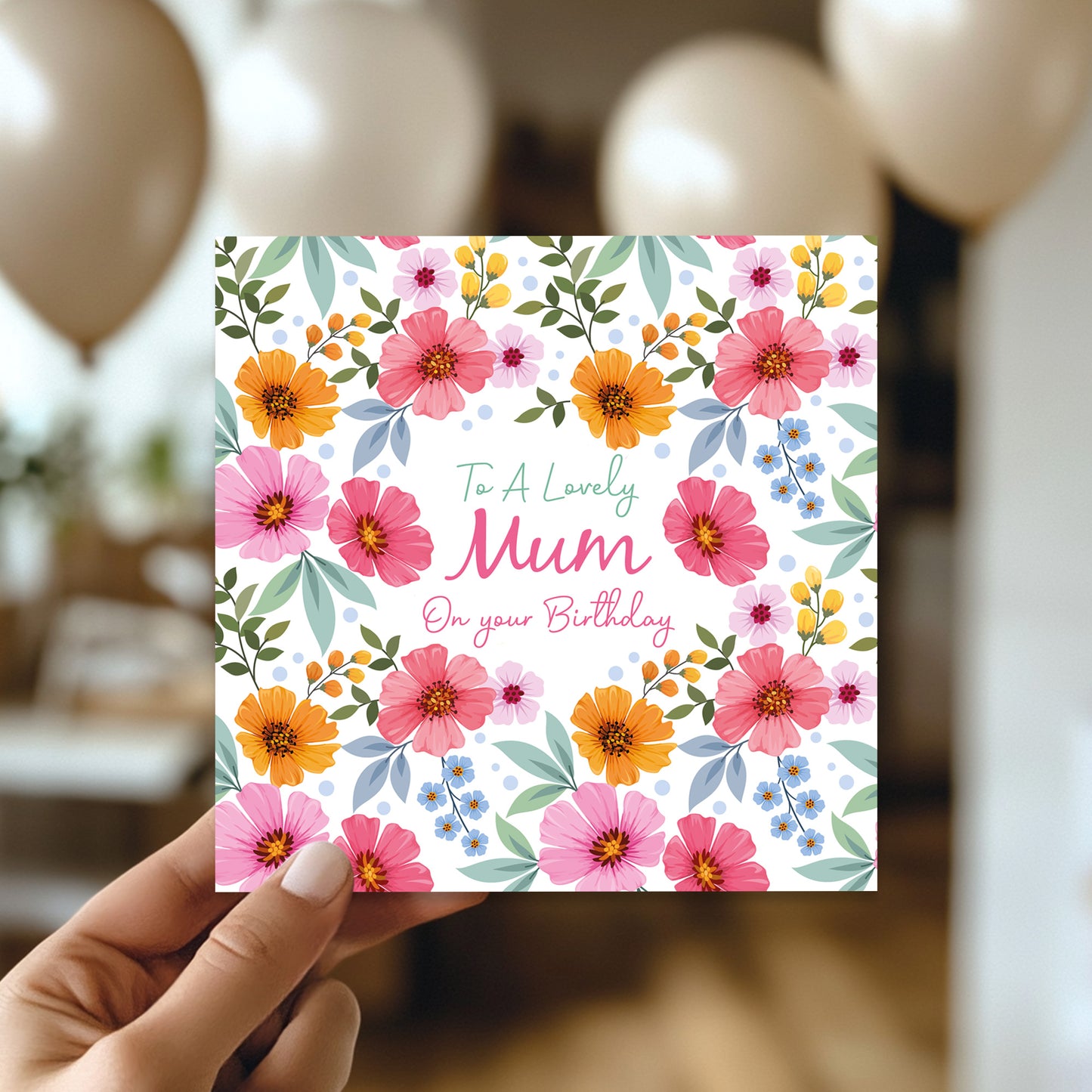 Birthday Card For Mum To A Lovely Mum Birthday Card Floral Card