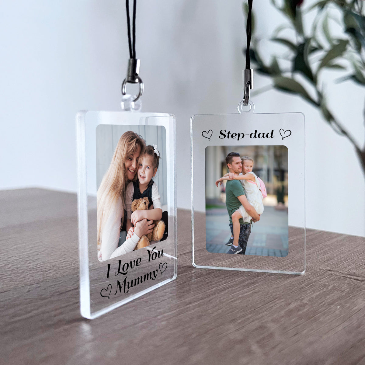 Special Gift For Step Dad Personalised Keyring For Step Dad