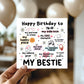 My Bestie Birthday Card Friendship Card For Friends Funny