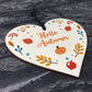 Autumn Sign Novelty Hello Autumn Sign Autumn Accessories Heart