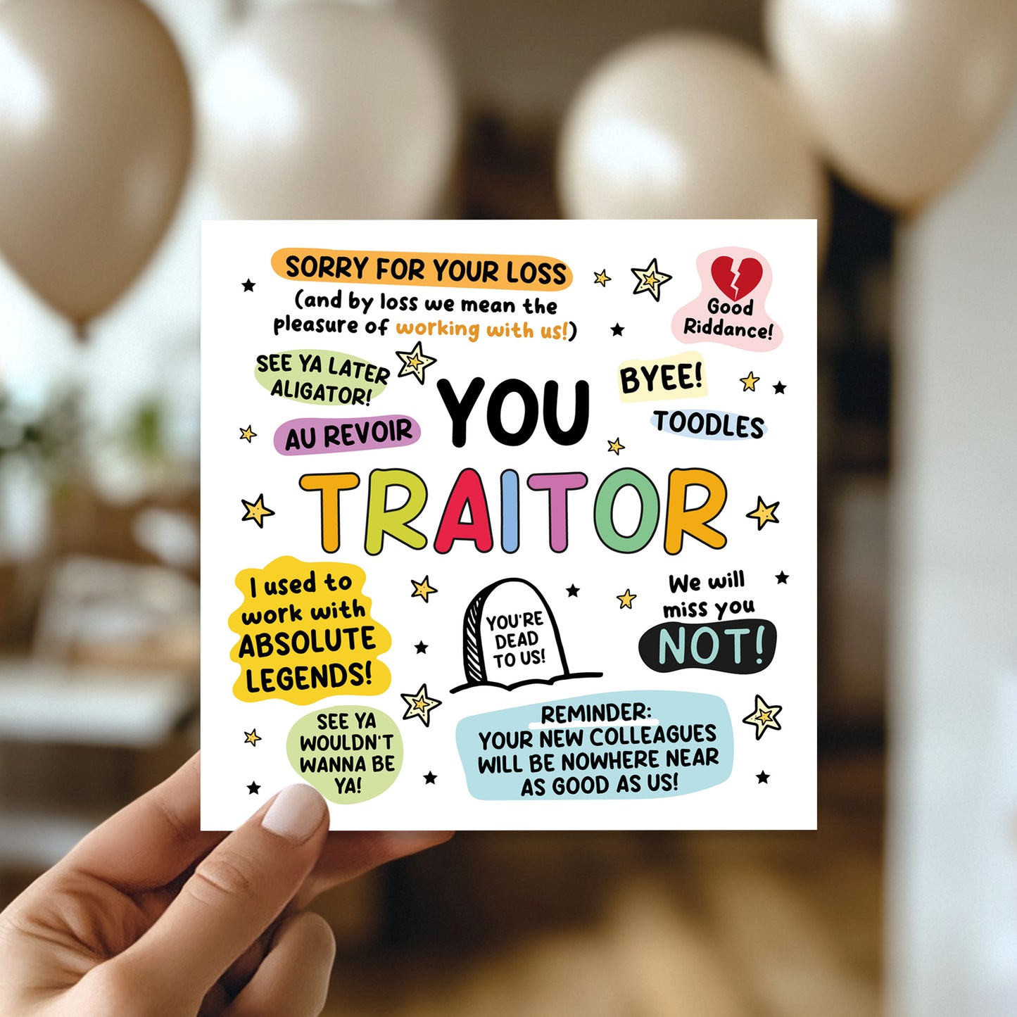 Leaving Card, Card For New Job, New Job Card With Kraft Envelope