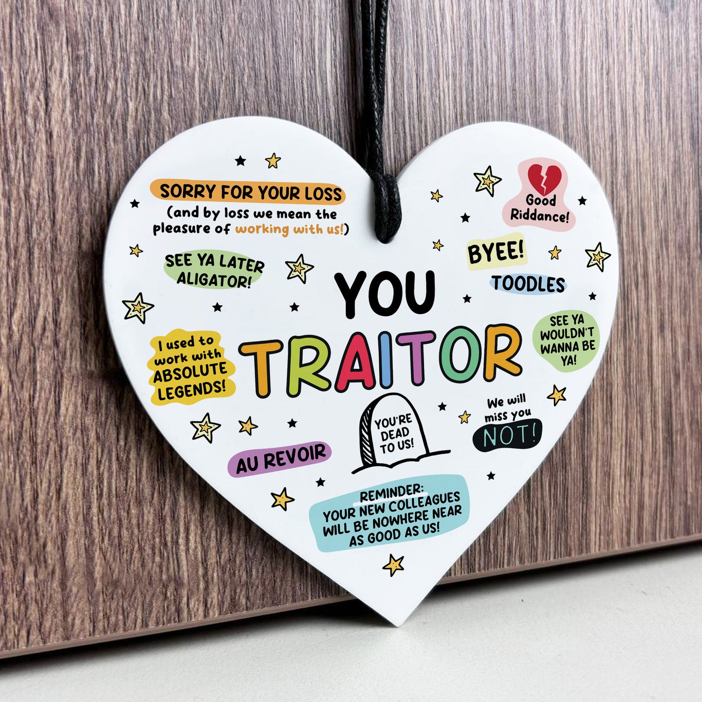 Funny Gift For Colleague You Traitor Hilarious New Job Gifts