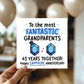 Sapphire Anniversary Card for Grandparents 45th Anniversary Card