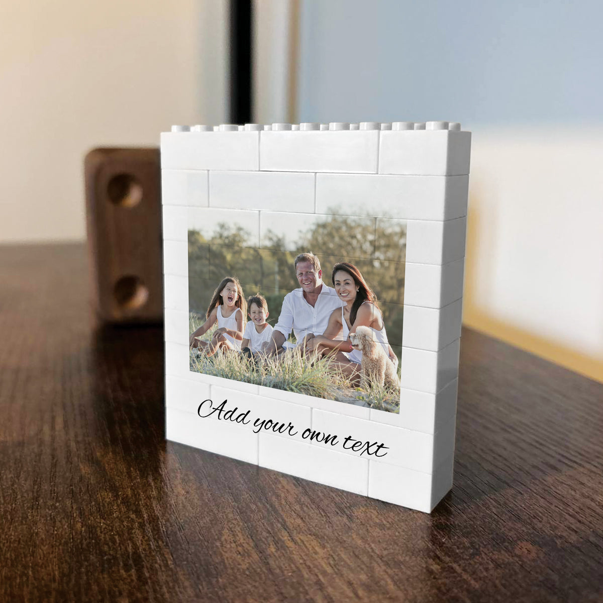 Personalised Any Photo Text Brick Photo Block Gift for Boyfriend