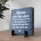 Uncle Gifts from Niece Nephew Slate Plaque Uncle Birthday Gifts
