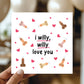 Funny Rude Anniversary Card For Wife Girlfriend Kraft Envelope