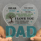 Dad Gifts For Dad Acrylic Heart Plaque 10cm x 10cm Dad Birthday