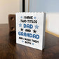Funny Dad Grandad Gift For Fathers Day Birthday Building Block