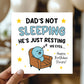 FUNNY Dad Card For Birthday Hes Just Resting His Eyes Humour