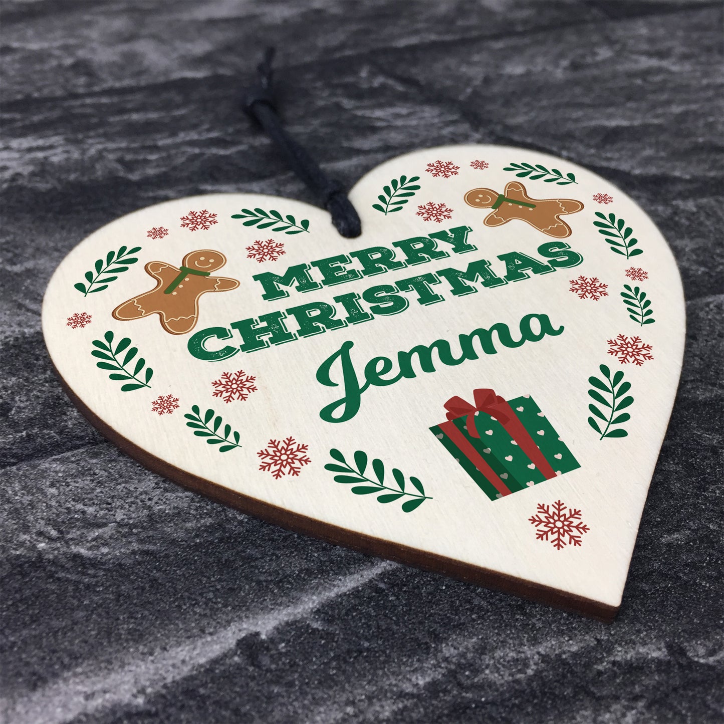 Merry Christmas Friends Family Colleagues Personalised Gift Wood