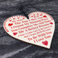 My Man Gift Wood Heart Couple Gift For Boyfriend Husband