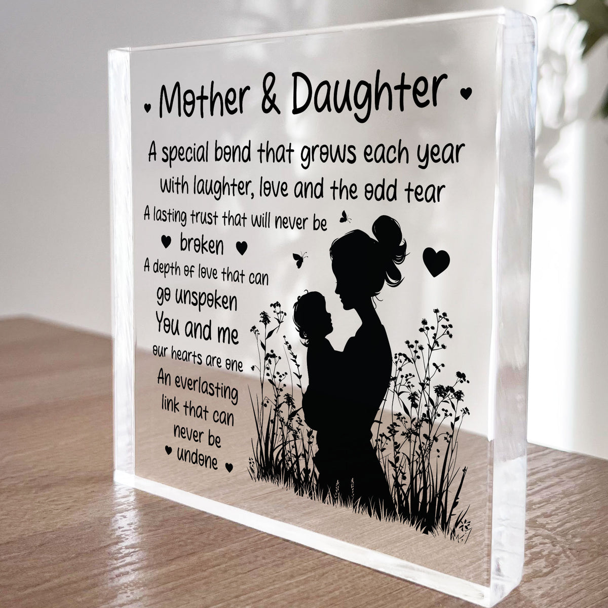 Mother And Daughter Plaque Mum Daughter Mum Gifts From Daughter