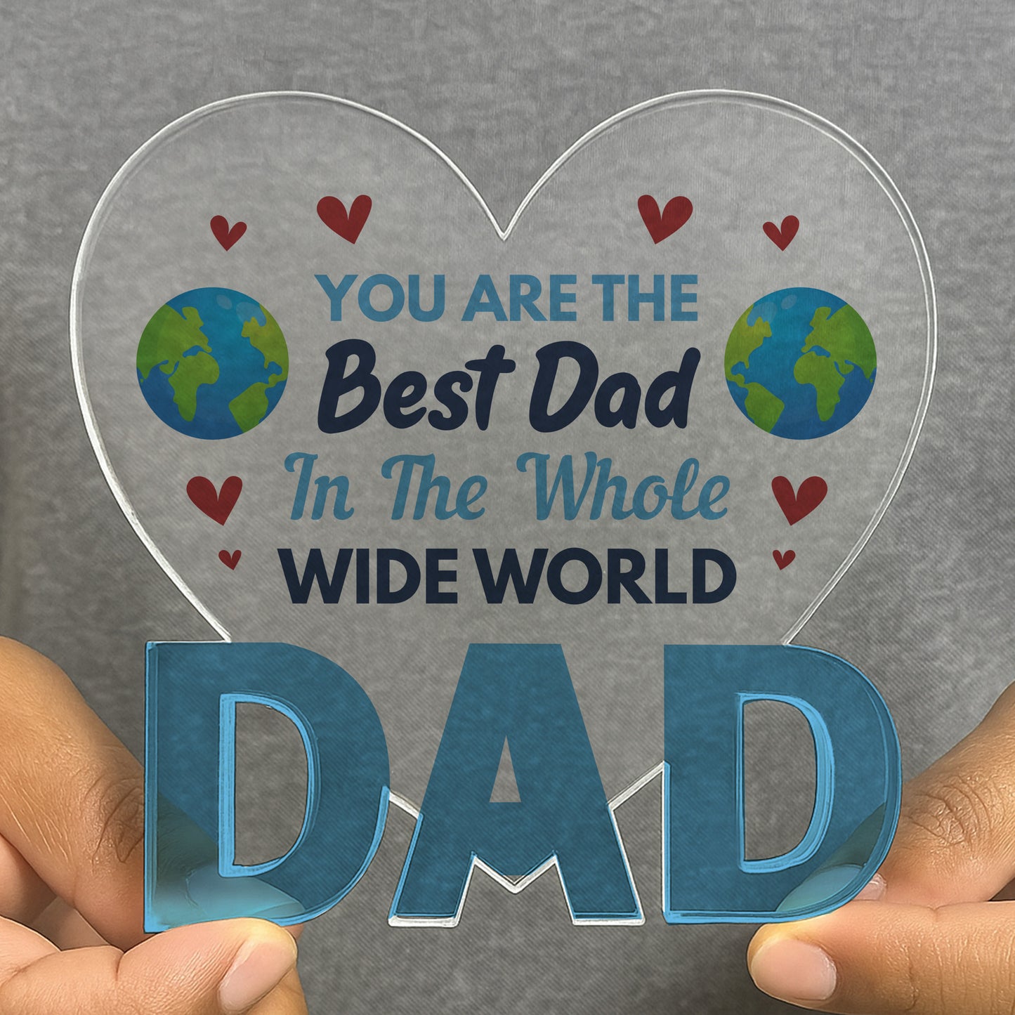 Gifts For Dad Birthday Gifts Plaque BEST DAD IN THE WORLD