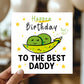 Happy Birthday To The Best Daddy Card With Kraft Envelope