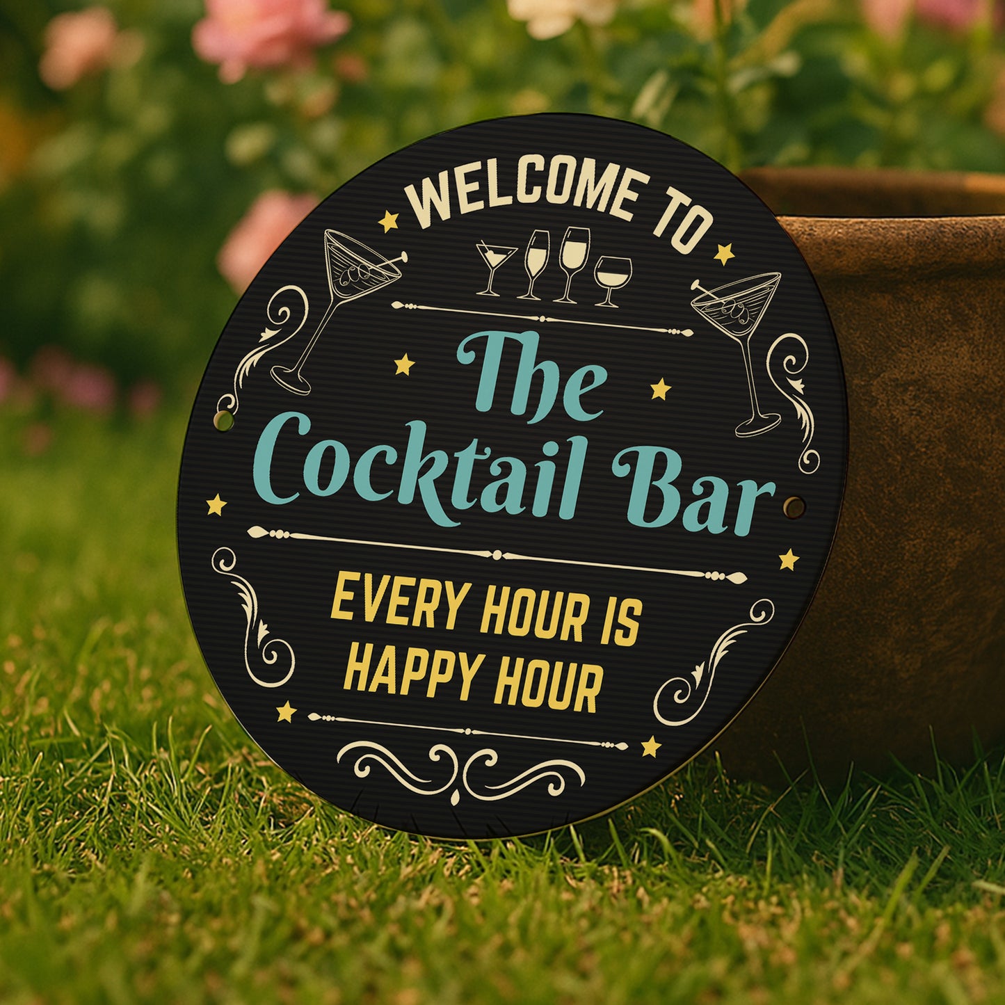 Cocktail Bar Sign Acrylic Bar Signs For Home Bar Outside Welcome