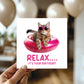 Birthday Card For Her Mum Female Girl Friend Colleague Funny Cat