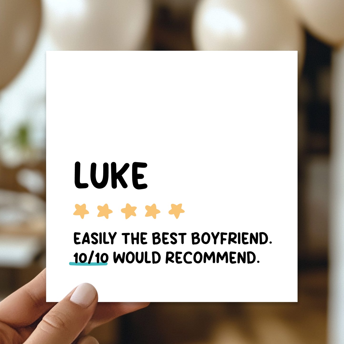 Funny Card For Boyfriend For Birthday Anniversary Personalised