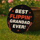 Fathers Day Gift For Grandad Best Flippin Grandad BBQ Sign