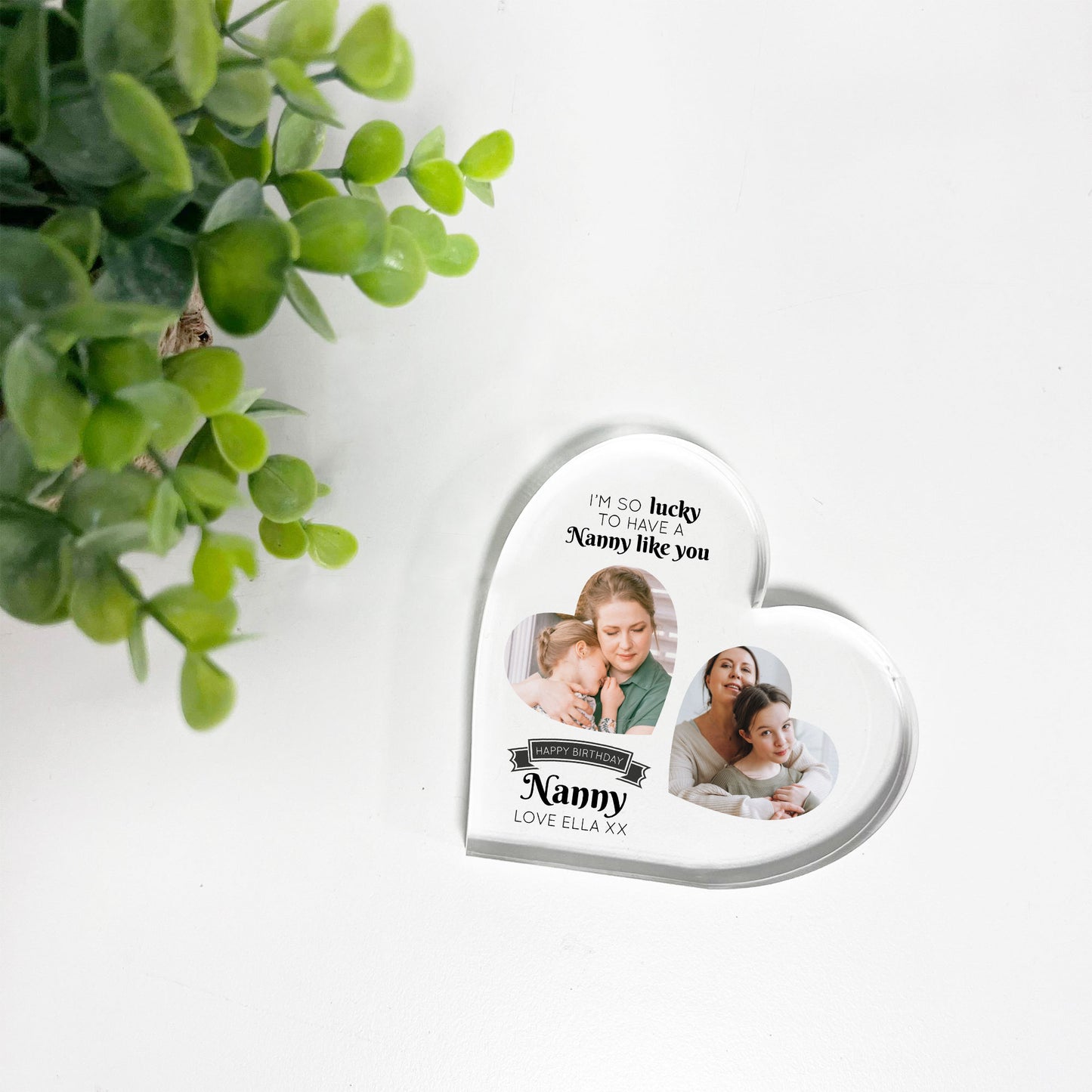 PERSONALISED Luky To Have A Nanny Like You Plaque Gift For Nanny