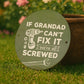Funny Gift For Grandad For Birthday Fathers Day Cant Fix It