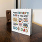 Dog Dad Gift For Fathers Day Building Block Dad Plaque Funny