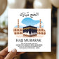 Hajj Card Umrah Mubarak Blessings Dua Kaaba Muslim Islamic Cards