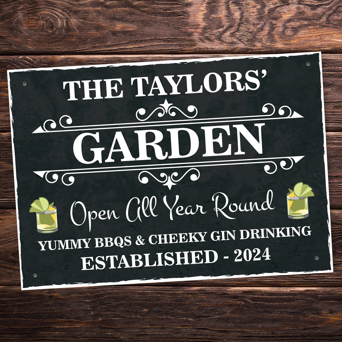 Personalised Sign For Garden Hanging Wall Sign Shed Sign WELCOME