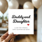 Valentines Card For Daddy Valentine Card Daddy Daughter Card