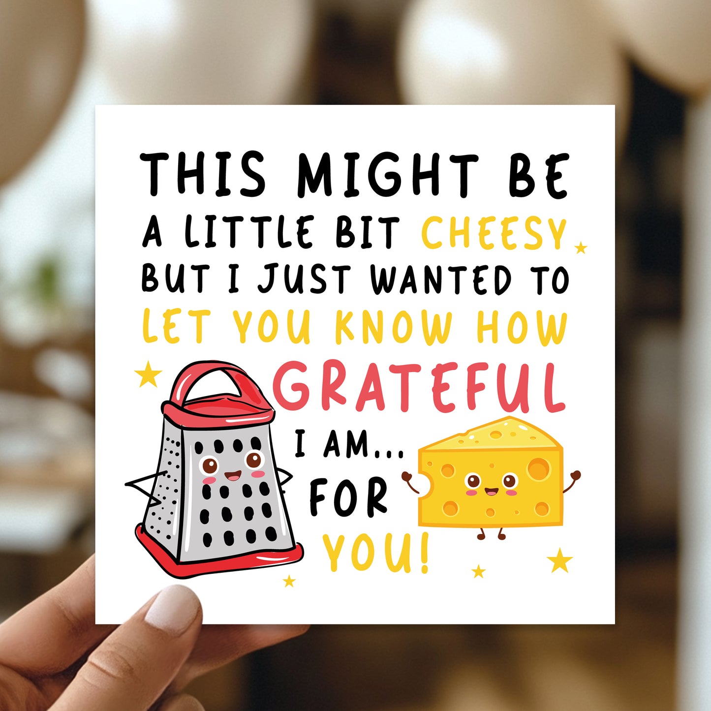 Grateful For You Card Thank You Card For Teacher Volunteer