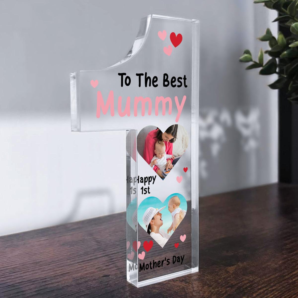 Personalised 1st Mothers Day Gift Photo Plaque Gift For New Mum