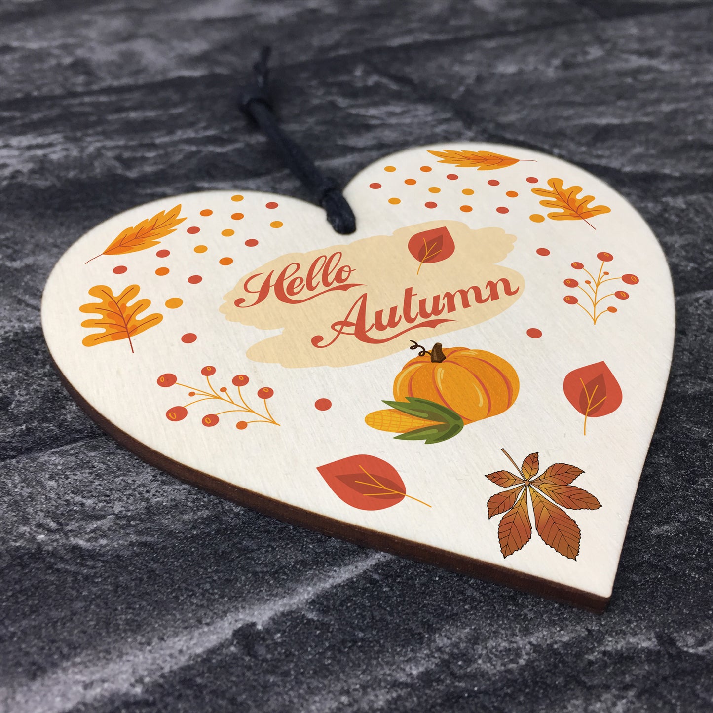 Autumn Room Decor Hello Autumn Sign Hello Autumn Gift Wood Sign