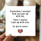 Funny Birthday Anniversary Card For Husband Wife Boyfriend