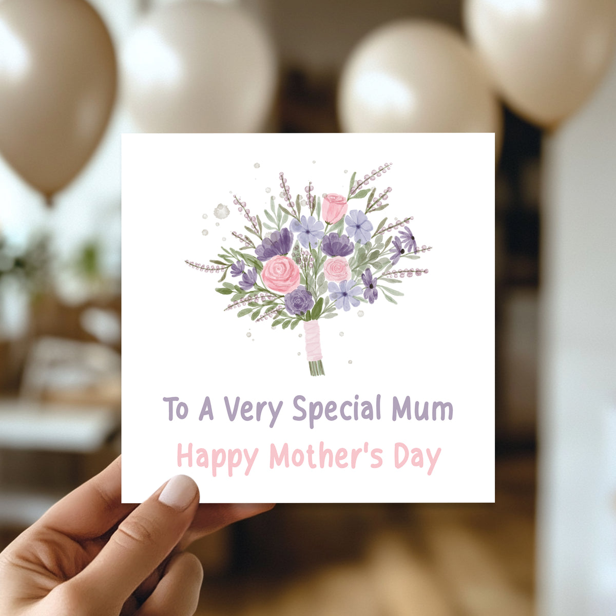 Mothers Day Card To A Special Mum Card For Mothers Day Floral