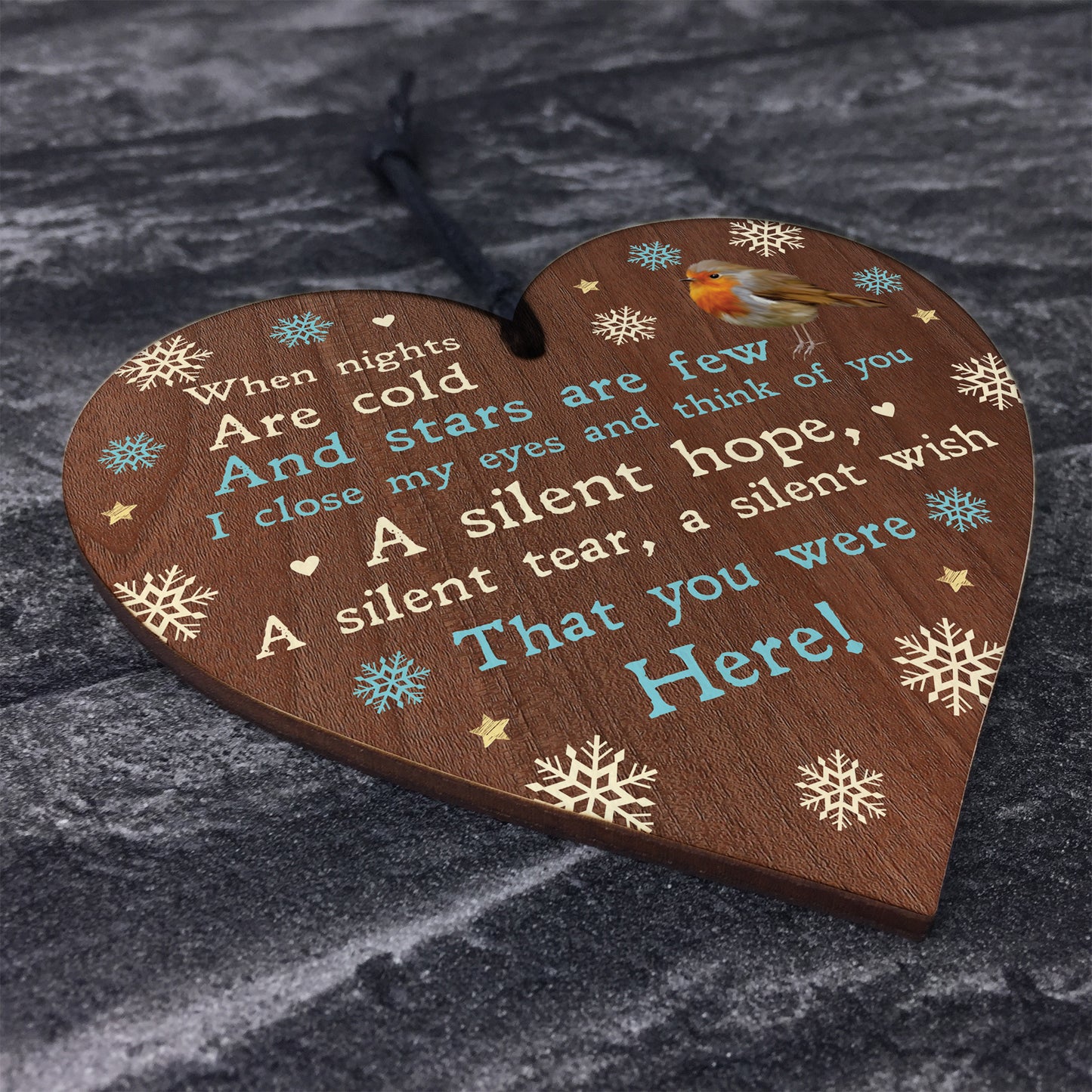 Christmas Memorial Tree Decoration Bauble Remembrance Plaque
