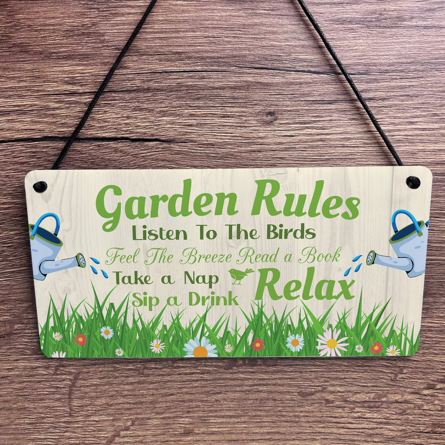 Garden Sign For Outdoor Hanging Garden Rules Sign For Yard