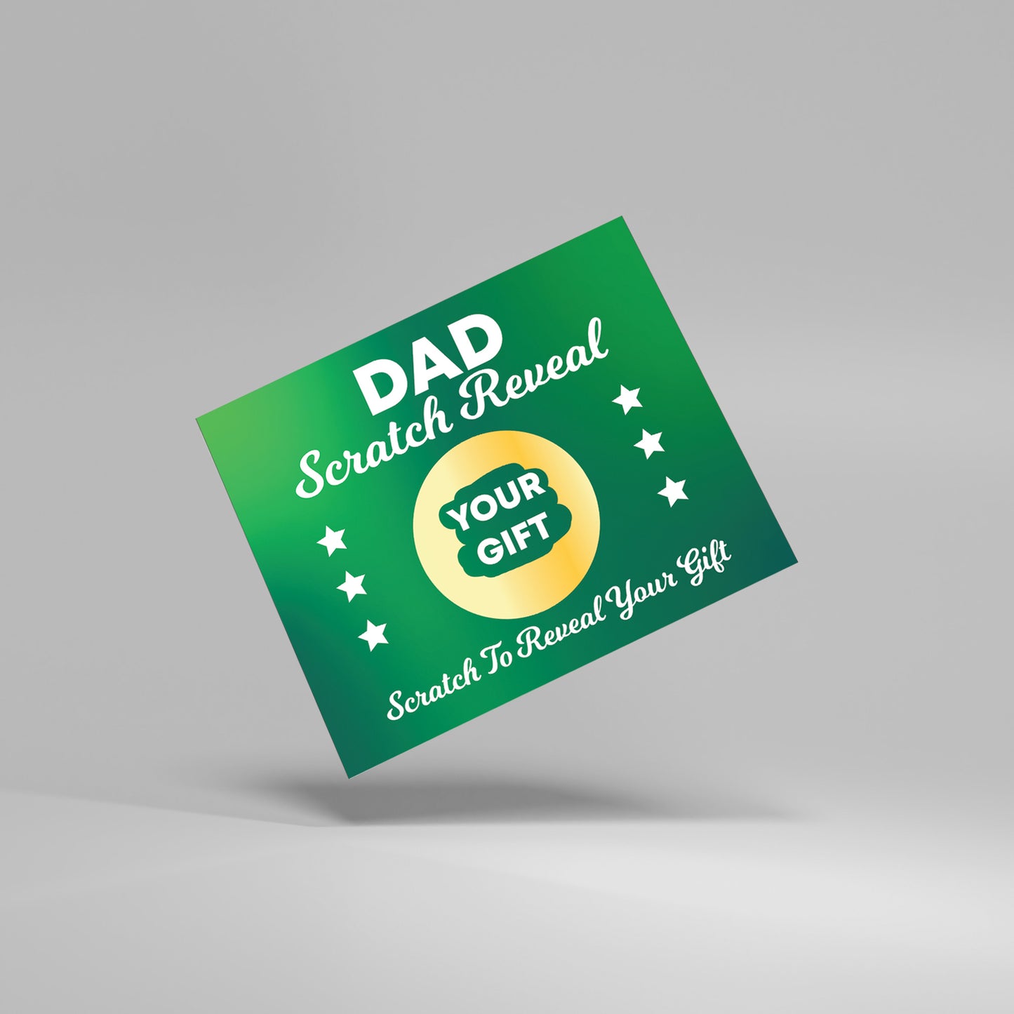 Dad Scratch Card Gift Reveal For Birthday Dad Card Scratch off