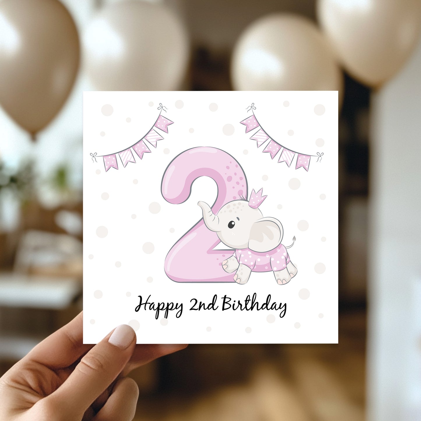 2nd Birthday Card For Girl Daughter 2nd Birthday Card Niece
