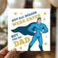 Superhero Dad Card From Daughter Son Novelty Dad Card