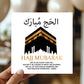 Hajj Mubarak Cards For Muslims Kaaba Islamic Cards 145x145mm