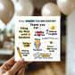 Thank You Card For Teaching Assistant Card For Him Her