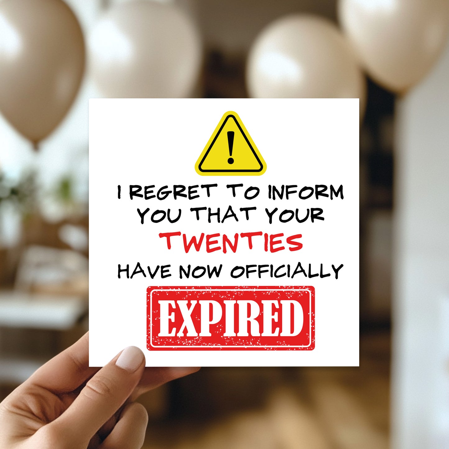 Funny 30th Birthday Cards for Men Women Twenties Have Expired