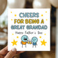 Funny Card For Grandad For Fathers Day CHEERS Card With Envelope