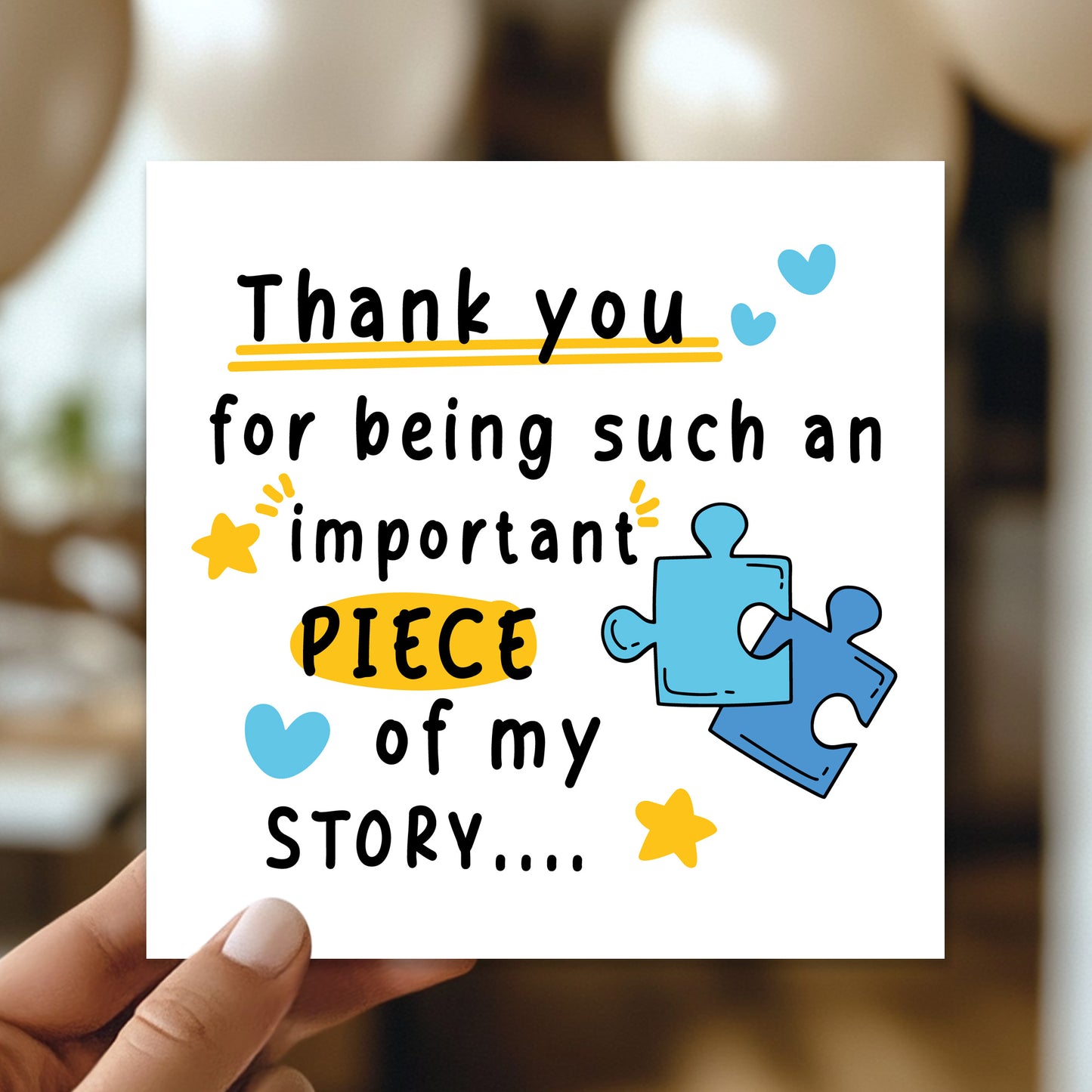 Thank You Card For Teachers Teaching Assistant Appreciation Card