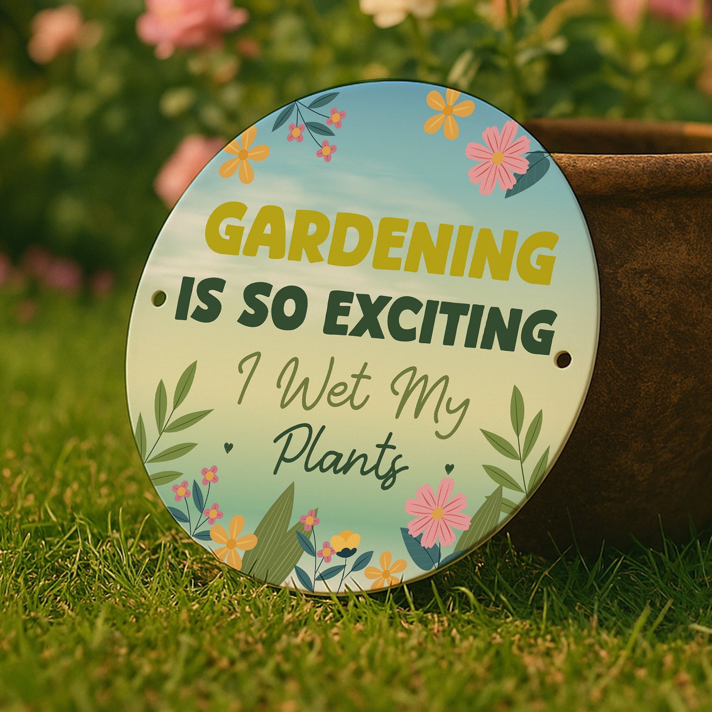 Gardening So Exciting Funny Novelty Garden Sign For Outside