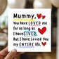 Card For Mummy With Kraft Envelope Mummy Birthday Card From Son