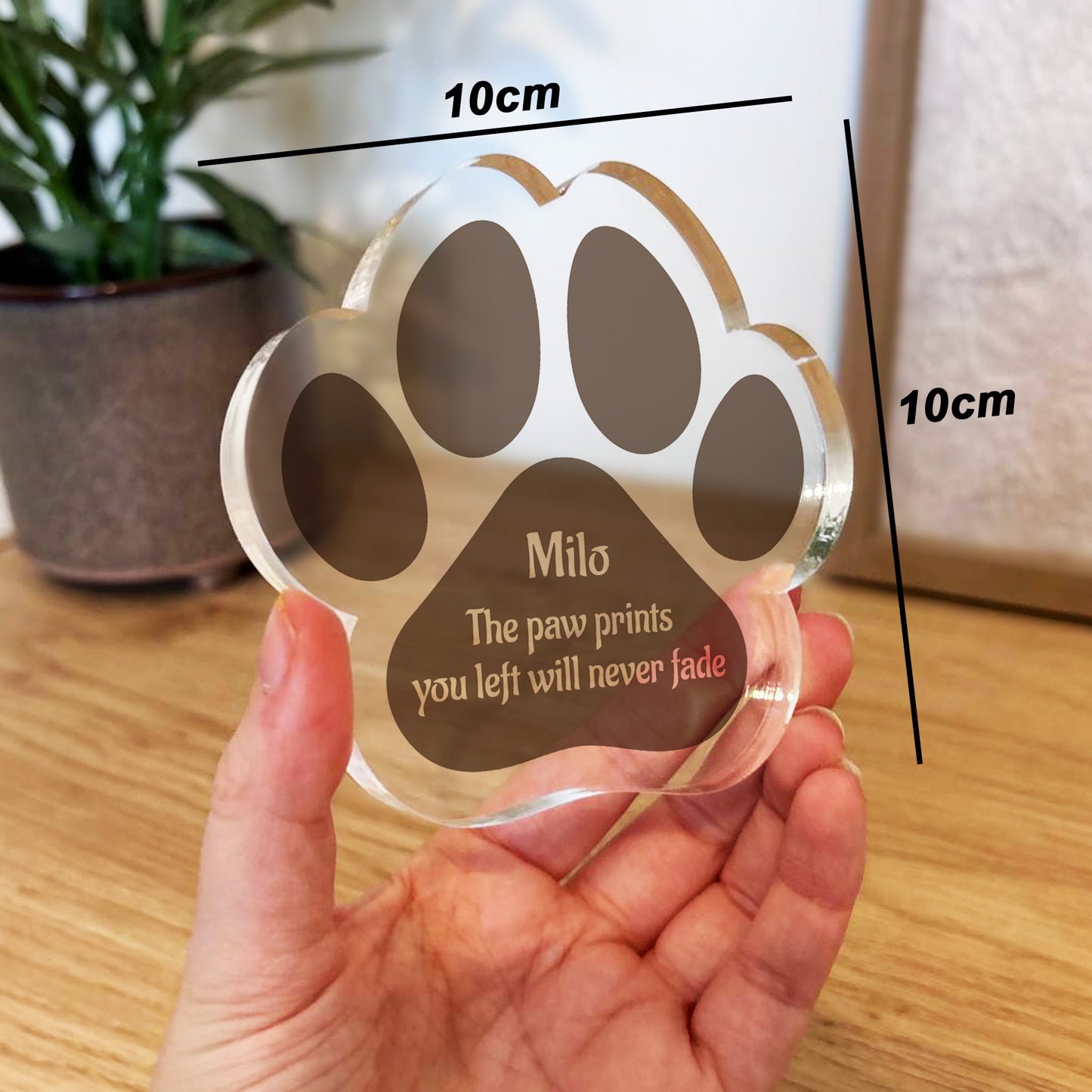 Personalised Pet Loss Gift Bereavement Plaque Name Tribute Sign